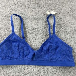 Aerie Bra S Bralette Real Good Small Blue NWT